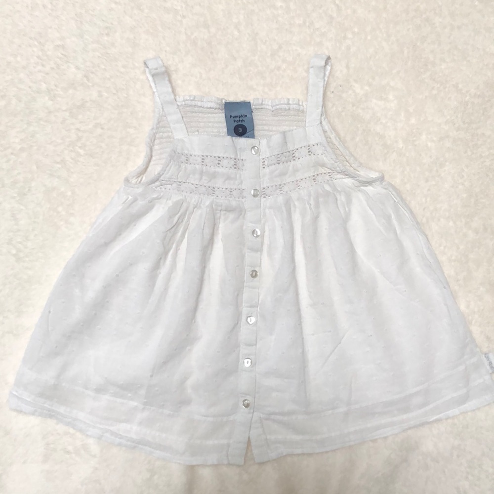 Pumpkin Patch white summer top